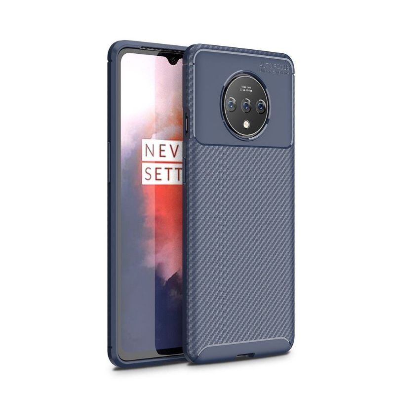 Hoesje voor OnePlus 7T Gel Koolstofvezel Stijl