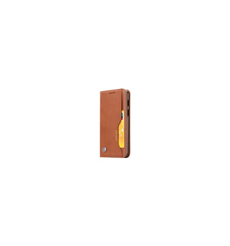 Folio-hoesje voor OnePlus 6 Portemonnee Leren Leren Stand Case