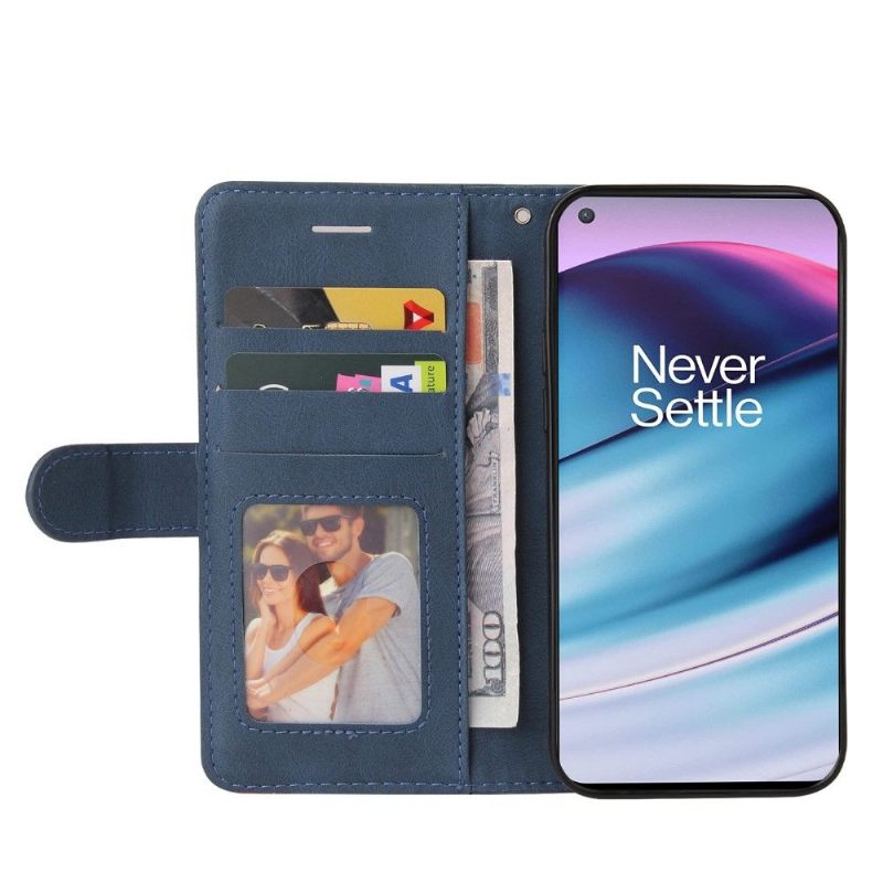 Folio-hoesje voor OnePlus Nord CE 5G Anti-fall Bicolor Artistiek