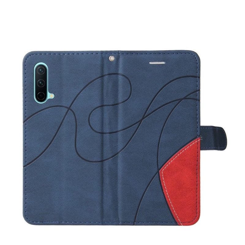 Folio-hoesje voor OnePlus Nord CE 5G Anti-fall Bicolor Artistiek