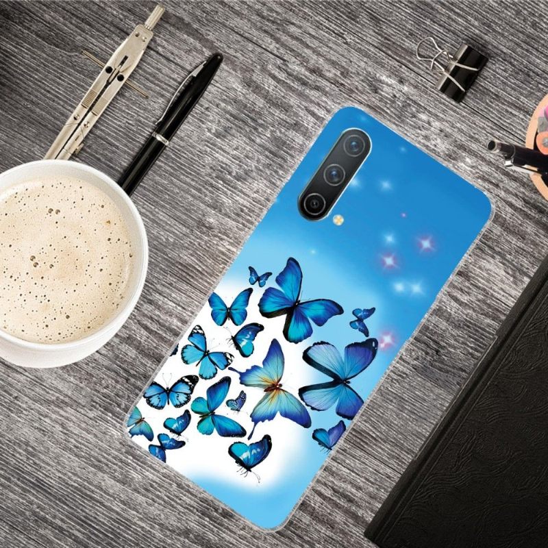 Hoesje voor OnePlus Nord CE 5G Blauwe Vlinders