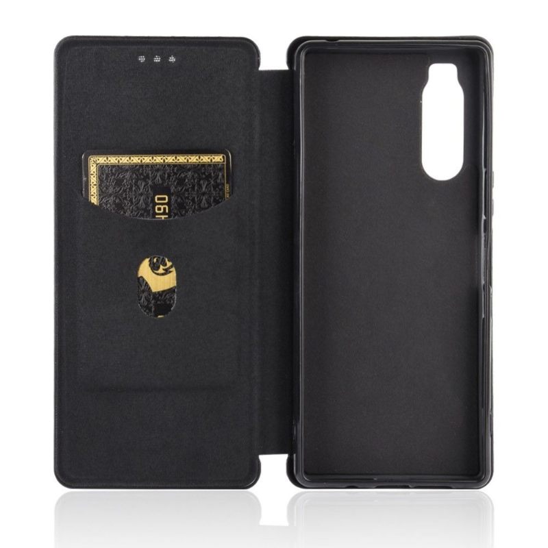 Flip Case voor Sony Xperia 5 II Koolstofvezeleffect