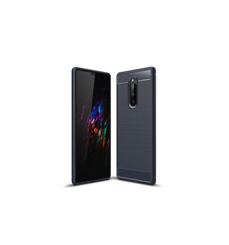 Hoesje voor Sony Xperia 1 Koolborstel Gel