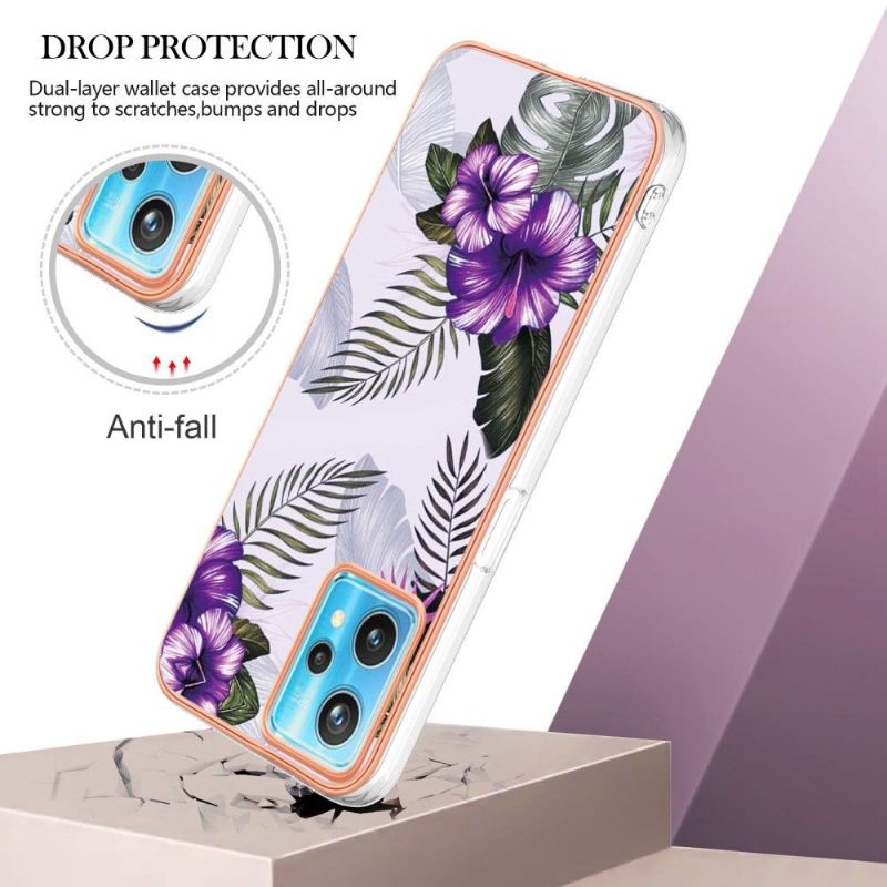 Hoesje voor Realme 9 Pro Plus Exotische Bloemen