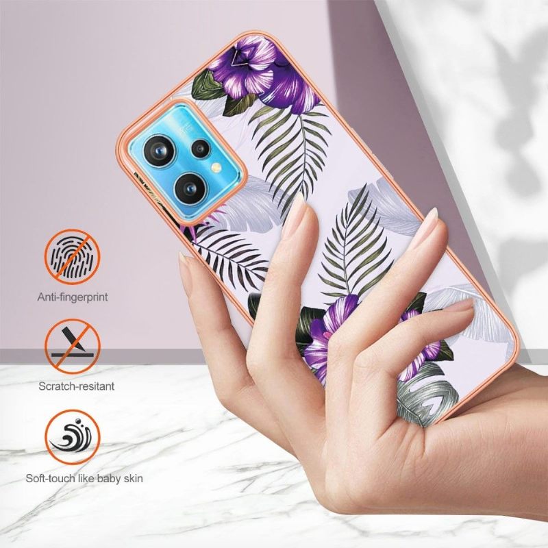 Hoesje voor Realme 9 Pro Plus Exotische Bloemen