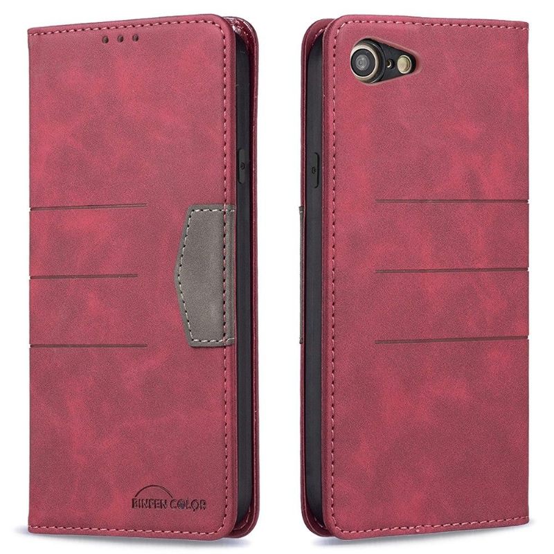 Folio-hoesje voor iPhone SE 2022 Binfen Color Flip Faux Leather