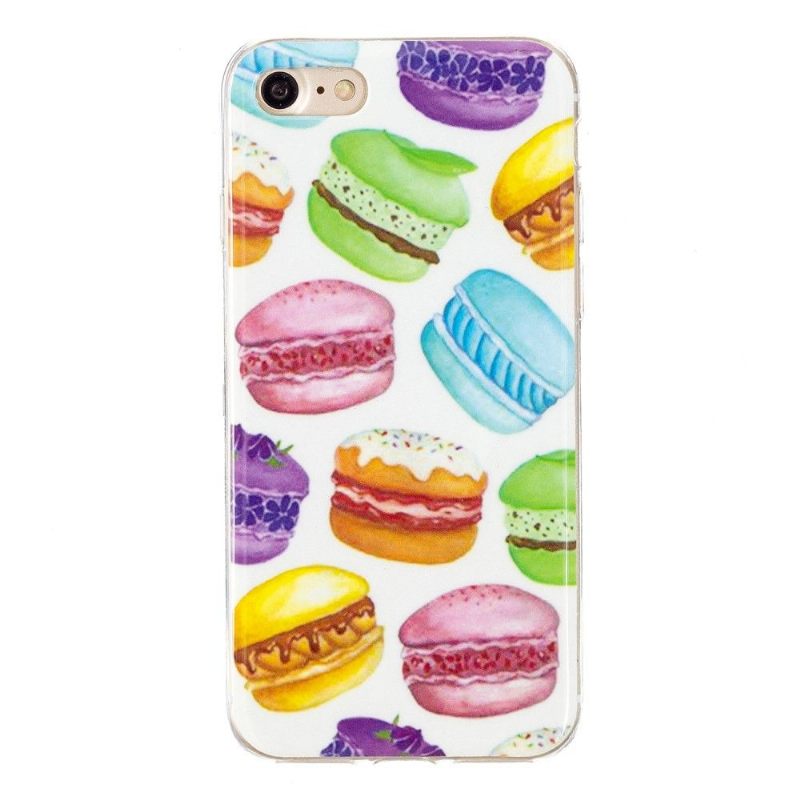 Hoesje voor iPhone SE 2022 Anti-fall Fluorescerende Macarons