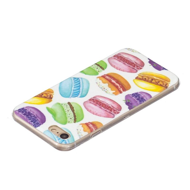 Hoesje voor iPhone SE 2022 Anti-fall Fluorescerende Macarons