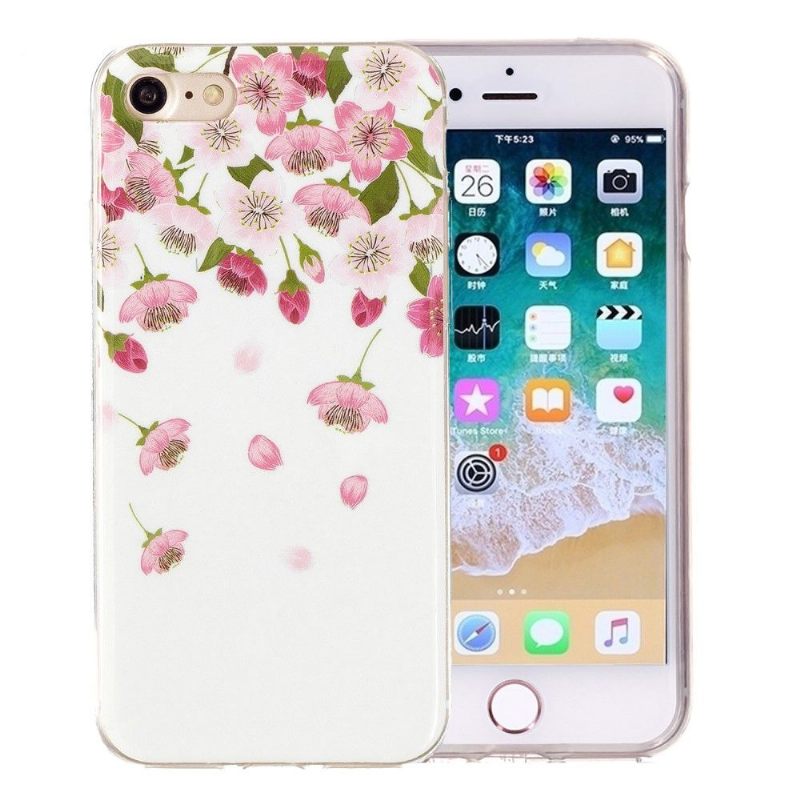 Hoesje voor iPhone SE 2022 Fluorescerende Bloemen