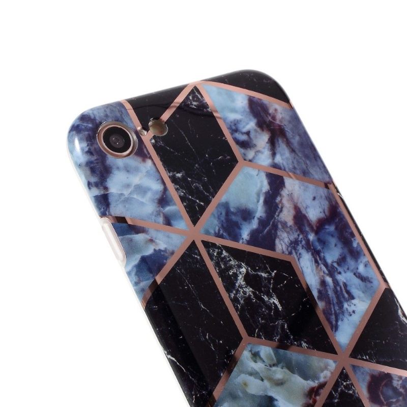 Hoesje voor iPhone SE 2022 Marmeren Geometrisch Patroon