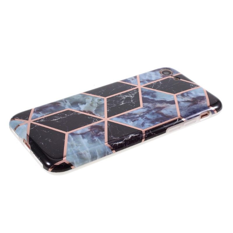 Hoesje voor iPhone SE 2022 Marmeren Geometrisch Patroon