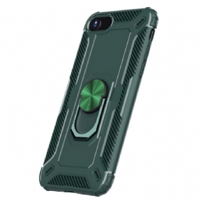 Telefoonhoesje voor iPhone SE 2022 Bescherming Carbon Look Ring