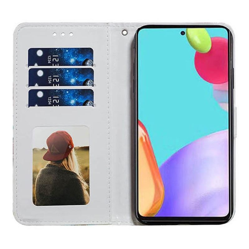 Folio-hoesje voor Samsung Galaxy A72 4G / A72 5G Ananas