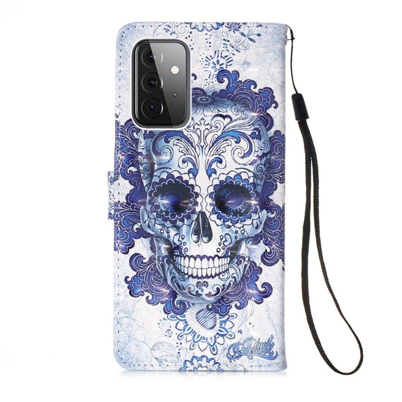 Folio-hoesje voor Samsung Galaxy A72 4G / A72 5G Calavera-patroon