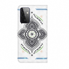 Folio-hoesje voor Samsung Galaxy A72 4G / A72 5G Enkele Mandala