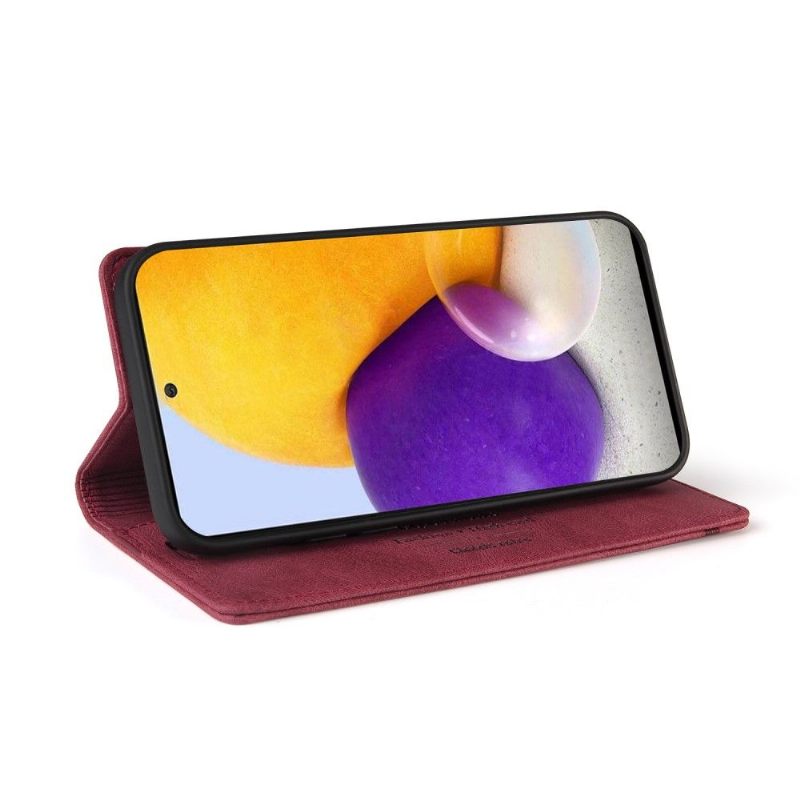 Folio-hoesje voor Samsung Galaxy A72 4G / A72 5G Klassiek Retro Kunstleer