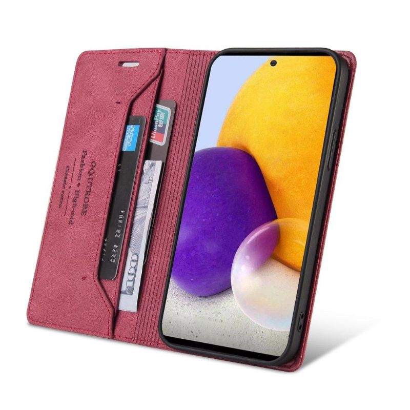 Folio-hoesje voor Samsung Galaxy A72 4G / A72 5G Klassiek Retro Kunstleer