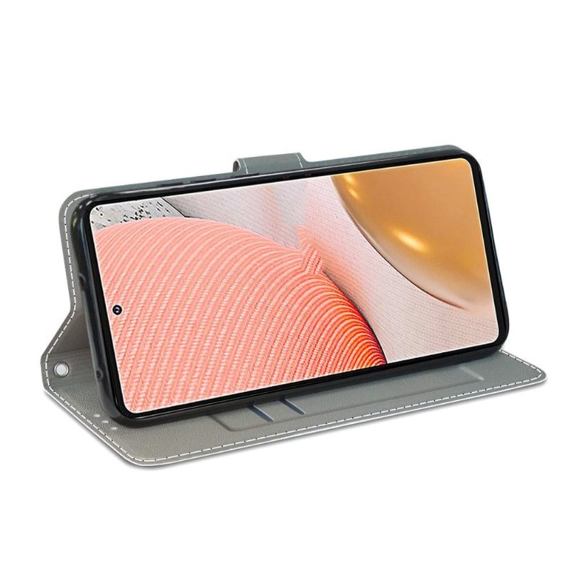 Folio-hoesje voor Samsung Galaxy A72 4G / A72 5G Kleine Panda