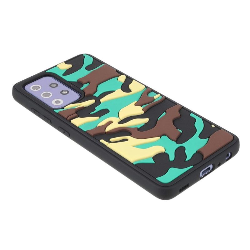 Telefoonhoesje voor Samsung Galaxy A72 4G / A72 5G Bescherming Robuuste Militaire Camouflage