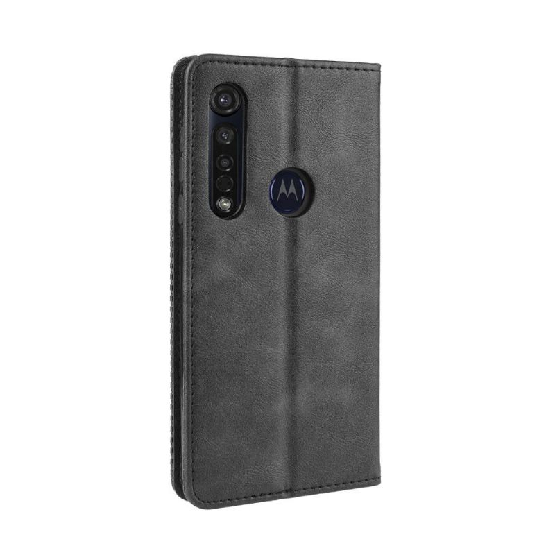 Cover voor Motorola Moto G8 Plus Anti-fall Leer In Cirénius-stijl