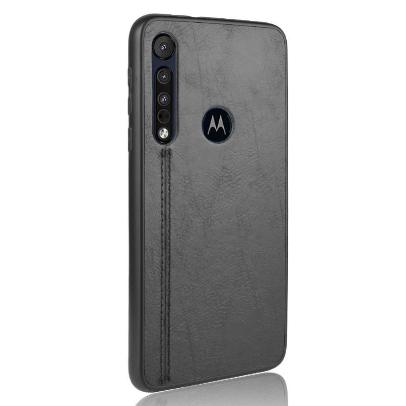 Hoesje voor Motorola Moto G8 Plus Leereffect