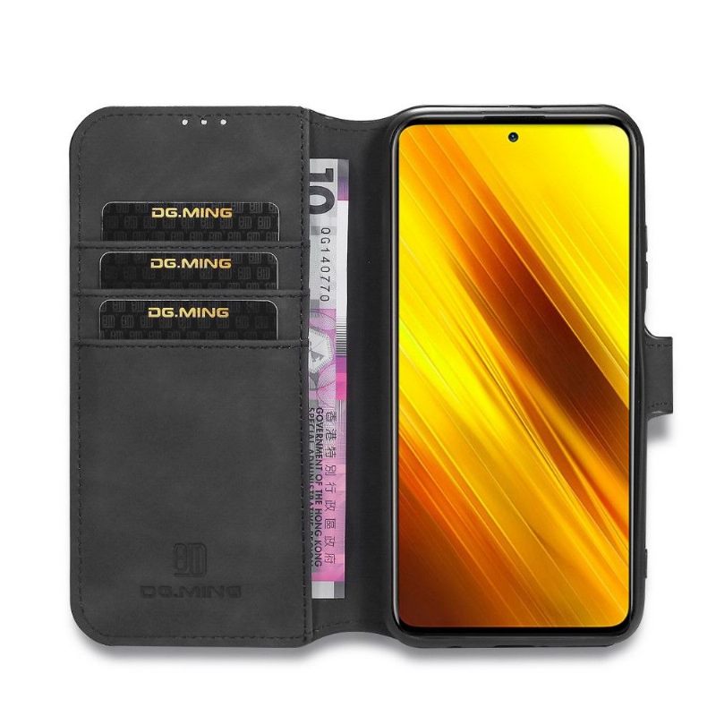 Folio-hoesje voor Poco X3 / X3 Pro / X3 NFC Dg Ming Retro Stijl