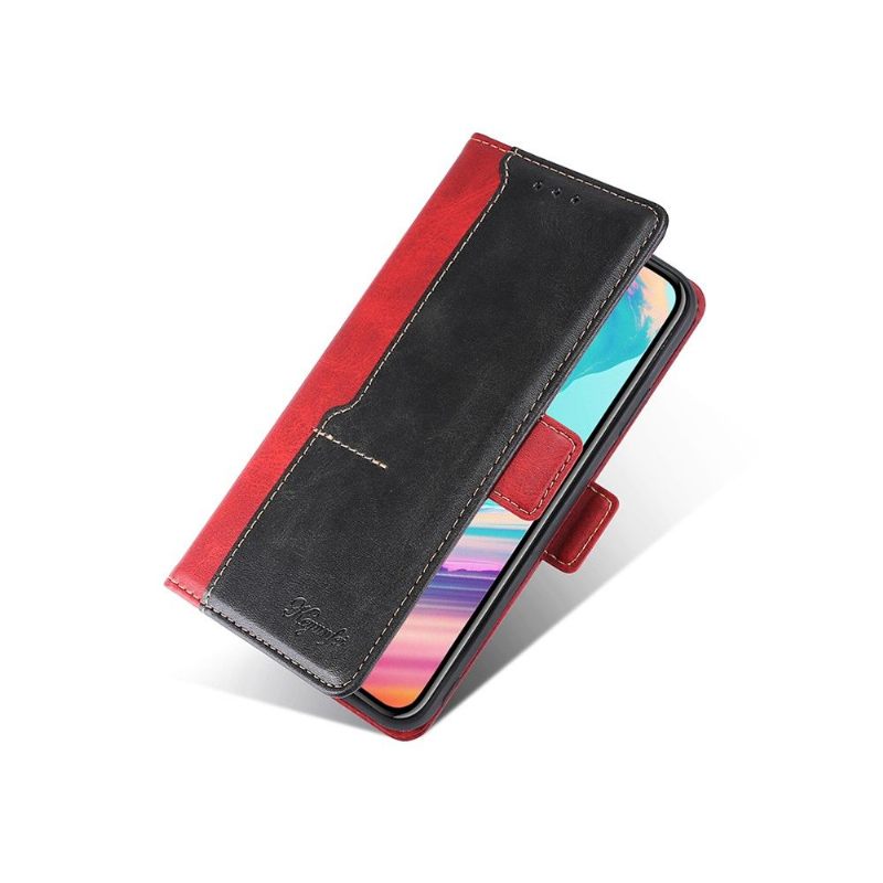 Folio-hoesje voor Poco X3 / X3 Pro / X3 NFC Keyunfei Kunstleer Bicolor