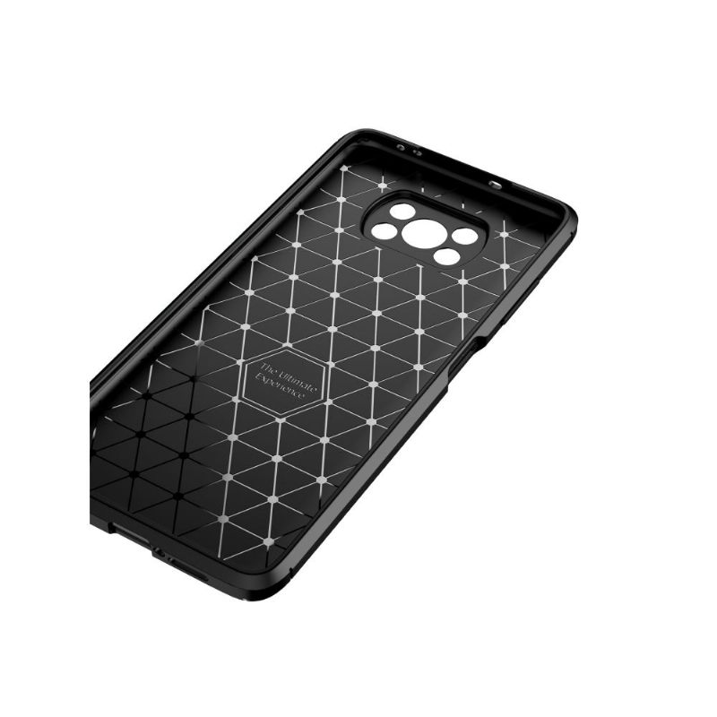 Hoesje voor Poco X3 / X3 Pro / X3 NFC Anti-fall Koolstofvezeleffect