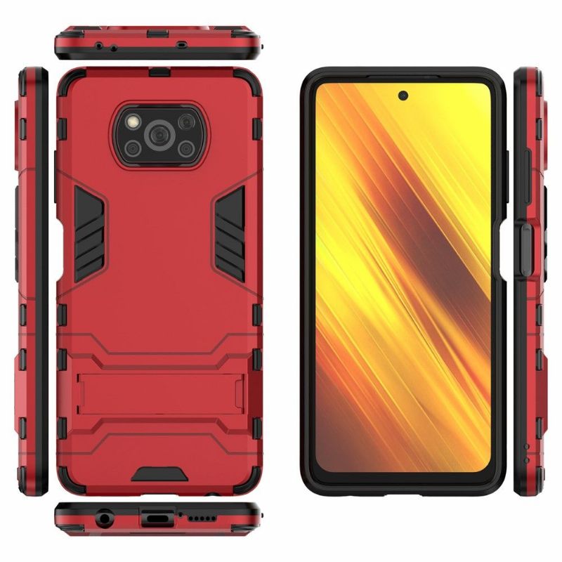 Hoesje voor Poco X3 / X3 Pro / X3 NFC Cool Guard Schokbestendig Met Geïntegreerde Standaard