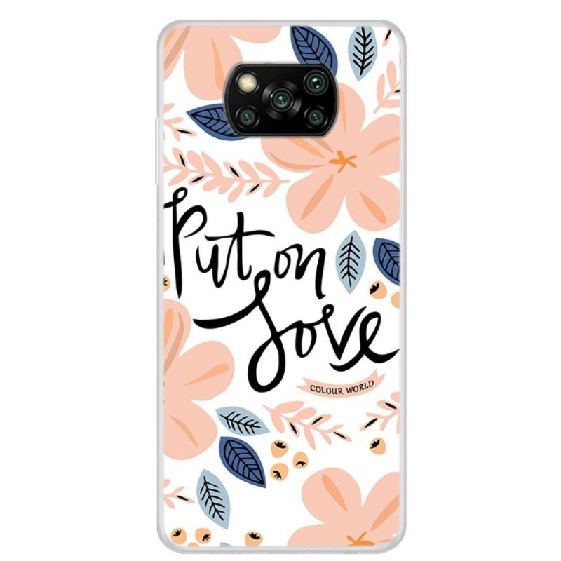 Hoesje voor Poco X3 / X3 Pro / X3 NFC Doe Liefde Aan