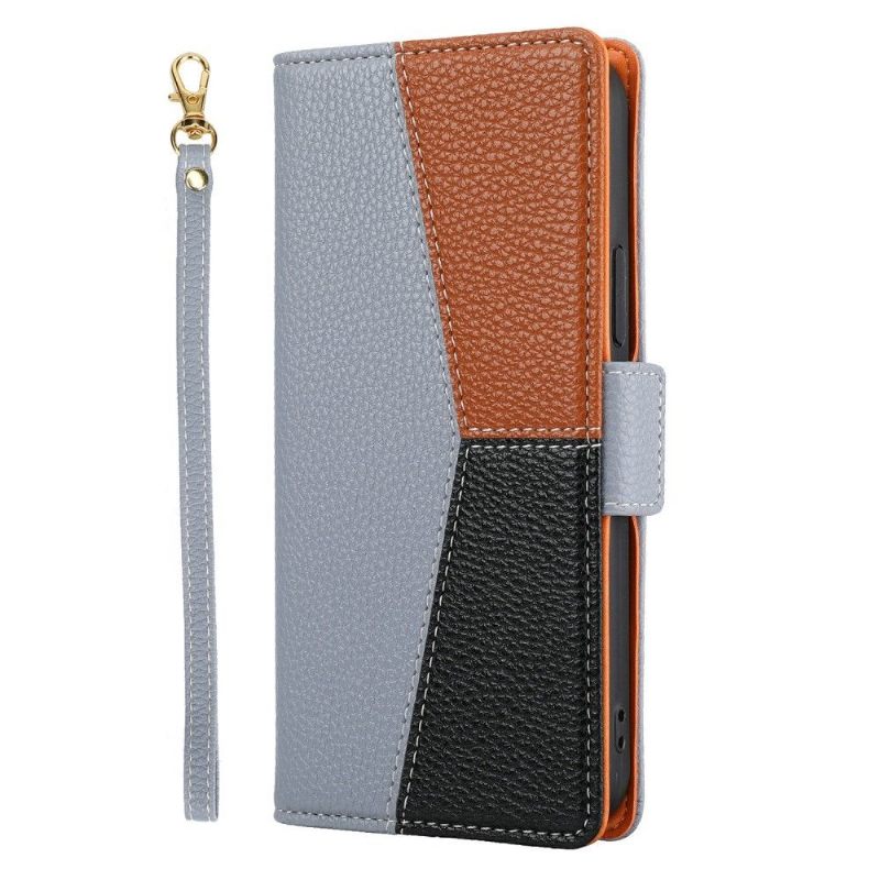 Leren Hoesje voor Poco X3 / X3 Pro / X3 NFC Driekleurige Eva