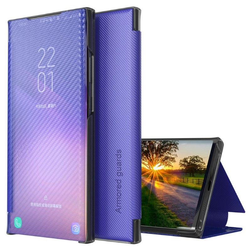 Telefoonhoesje voor Poco X3 / X3 Pro / X3 NFC Folio-hoesje Koolstofvezel