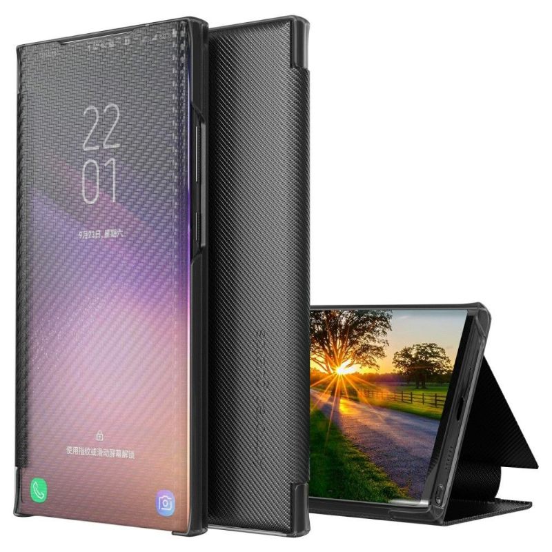 Telefoonhoesje voor Poco X3 / X3 Pro / X3 NFC Folio-hoesje Koolstofvezel