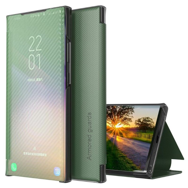 Telefoonhoesje voor Poco X3 / X3 Pro / X3 NFC Folio-hoesje Koolstofvezel