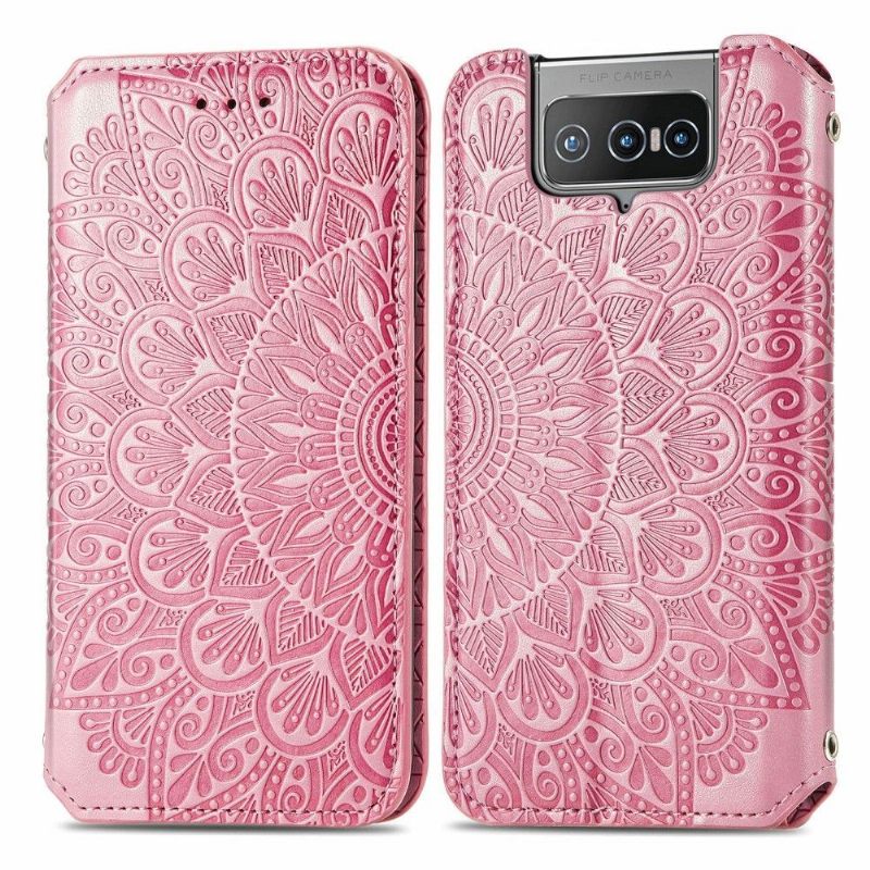 Folio-hoesje voor Asus Zenfone 8 Flip Anti-fall Chique Mandala