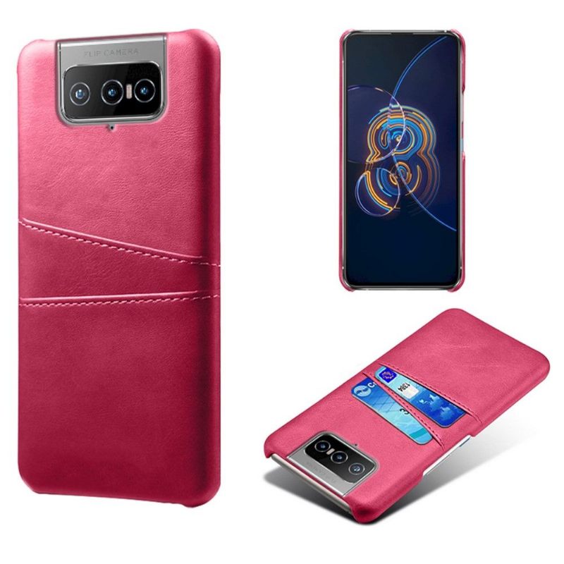 Hoesje voor Asus Zenfone 8 Flip Folio-hoesje Melody Leder Effect Kaarthouder