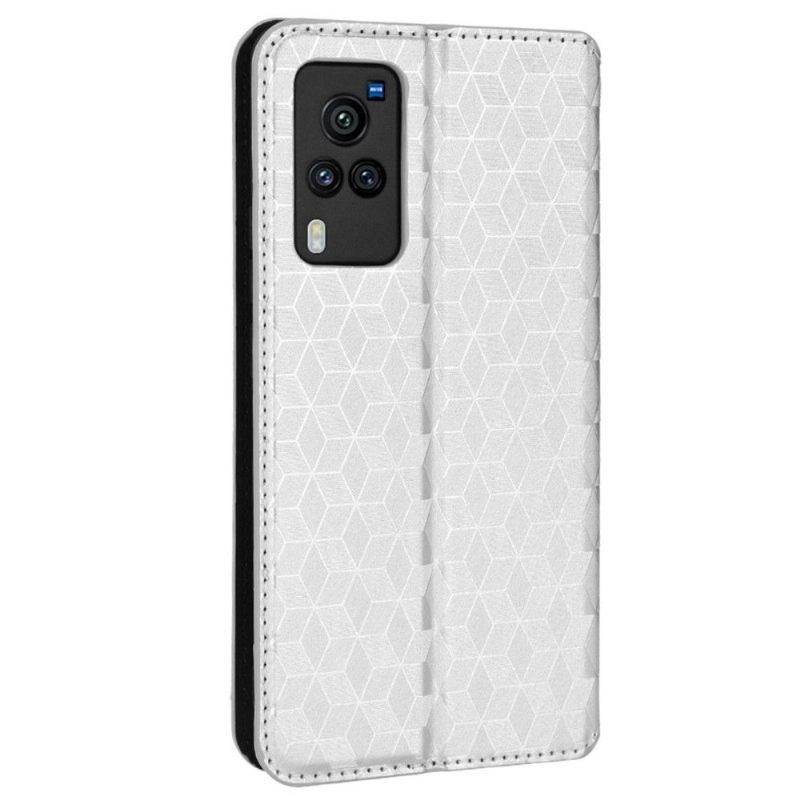 Folio-hoesje voor Vivo X60 Pro Ontwerpgeometrie