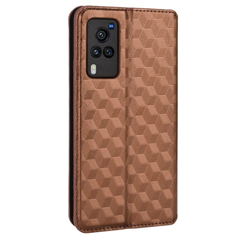 Folio-hoesje voor Vivo X60 Pro Ontwerpgeometrie