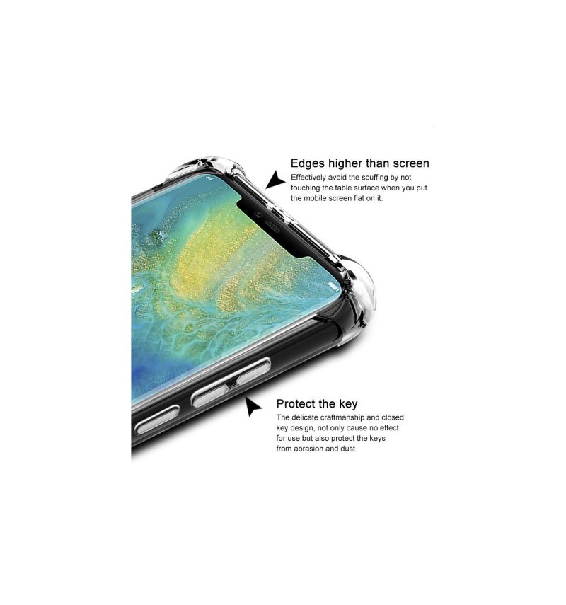 Hoesje voor Huawei Mate 20 Pro Transparante Klasse Beschermen