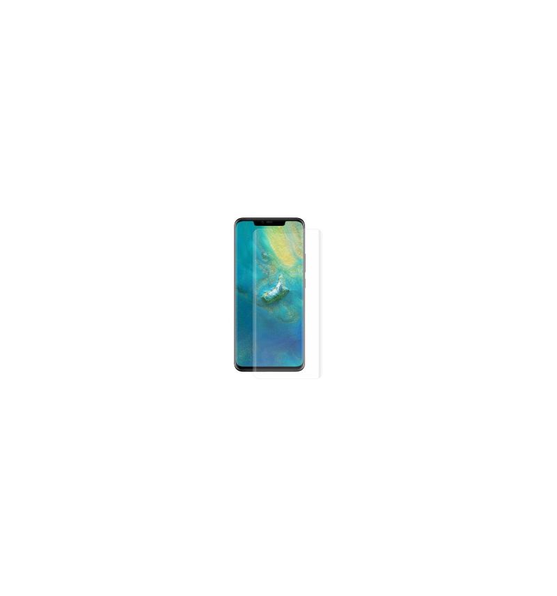 Huawei Mate 20 Pro Schermbeschermer Van Gehard Glas Op Ware Grootte - Doorzichtig