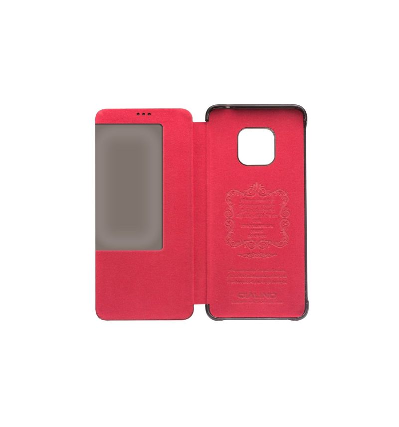 Leren Hoesje voor Huawei Mate 20 Pro Bescherming Leer Met Venster - Rood