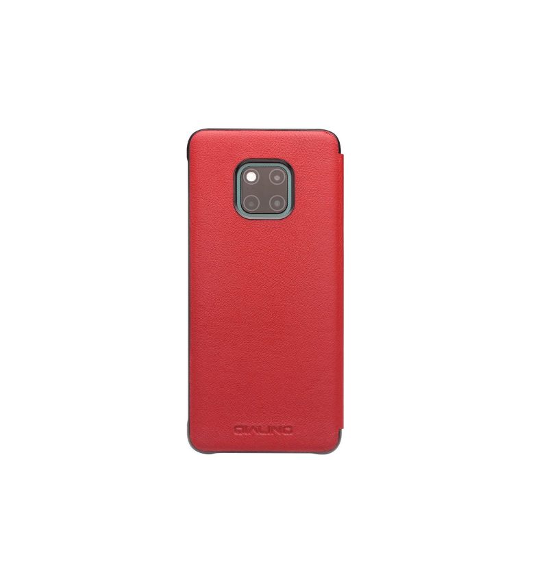 Leren Hoesje voor Huawei Mate 20 Pro Bescherming Leer Met Venster - Rood