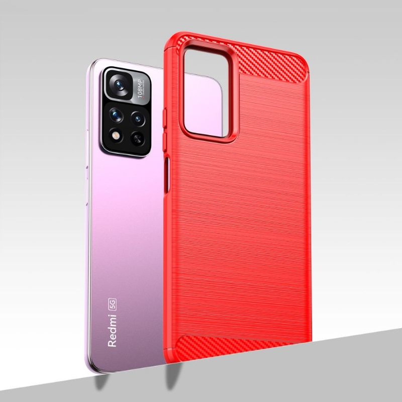 Hoesje voor Xiaomi Redmi Note 11 Pro Plus 5G Geborsteld Siliconeneffect