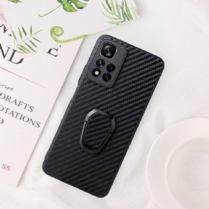 Telefoonhoesje voor Xiaomi Redmi Note 11 Pro Plus 5G Bescherming Ondersteuningsfunctie Voor Koolstofvezel
