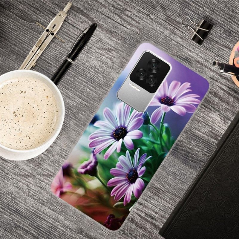 Hoesje voor Poco F4 Anti-fall Chrysanthemum