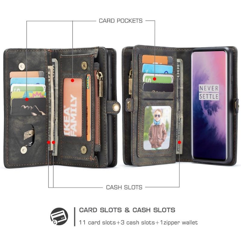 Hoesje Case voor OnePlus 7 Pro 2 in 1 En Magnetische Schaal