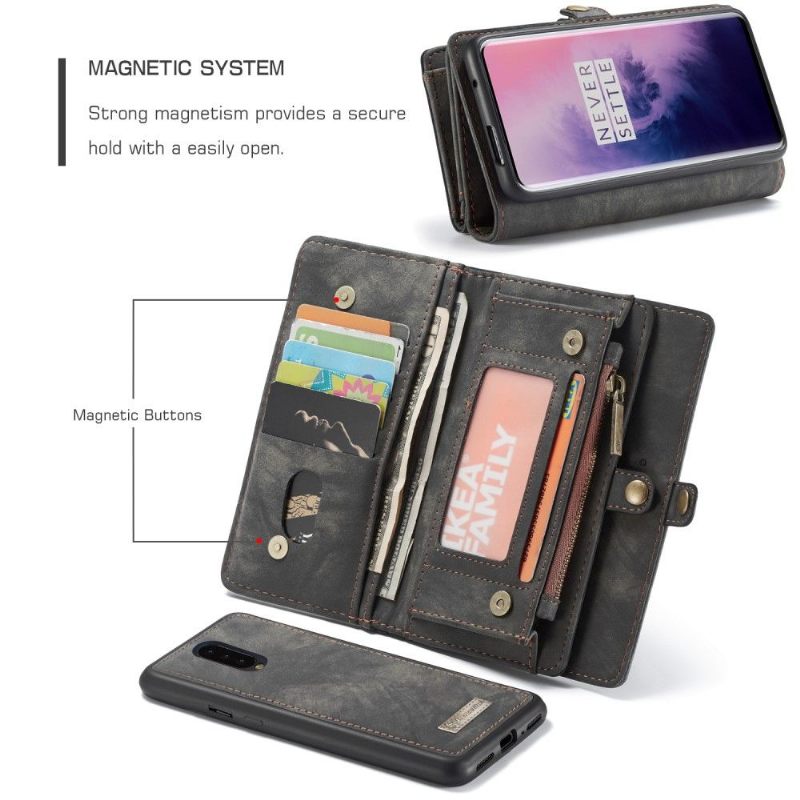 Hoesje Case voor OnePlus 7 Pro 2 in 1 En Magnetische Schaal