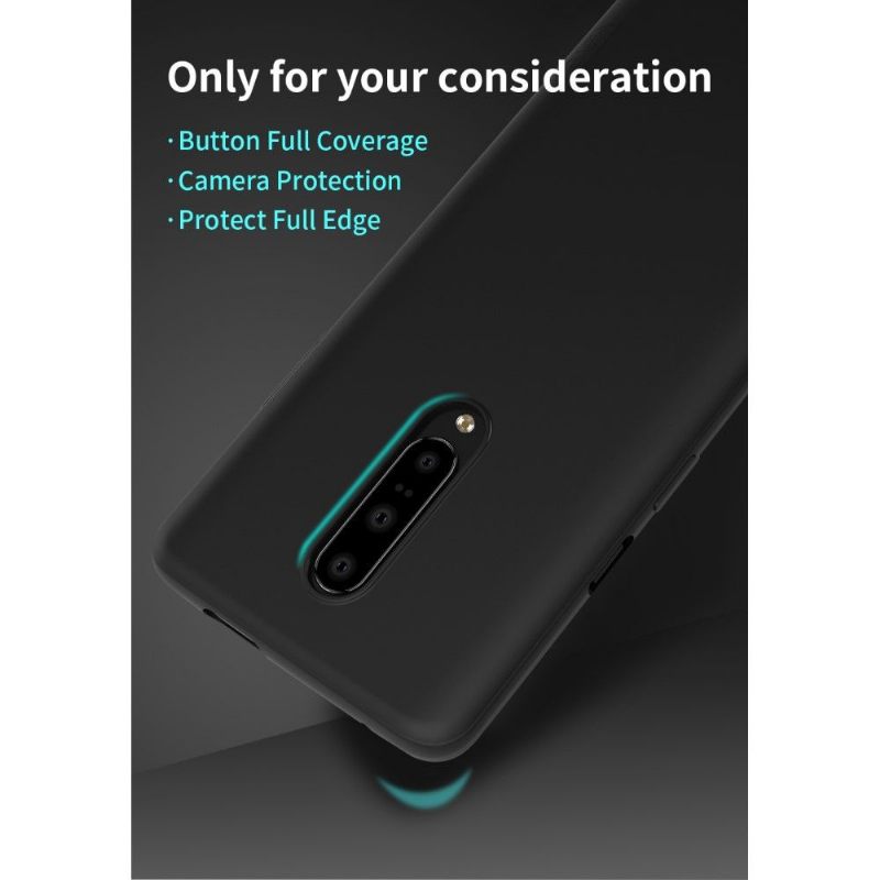 Hoesje voor OnePlus 7 Pro Anti-fall Ultra Dunne Matte Coating - Zwart