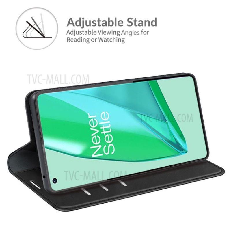 Cover voor OnePlus 9 Pro Kunstleer Stand Functie