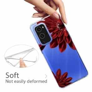 Hoesje voor OnePlus 9 Pro Rode Bloemen